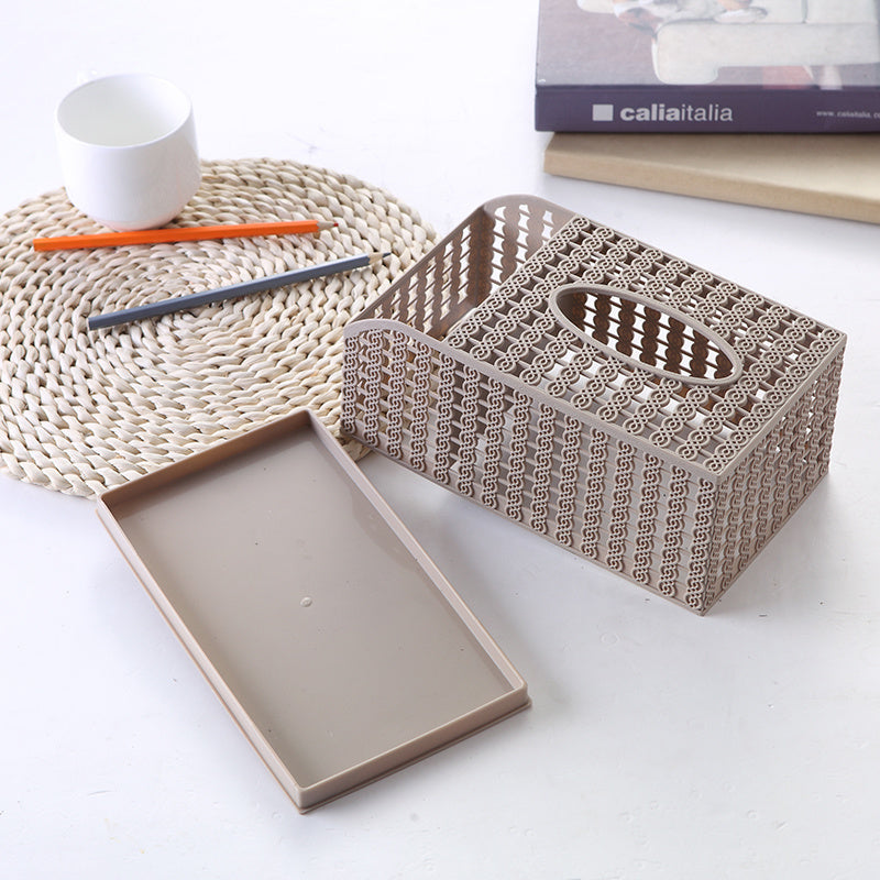 Tissue storage box for living room