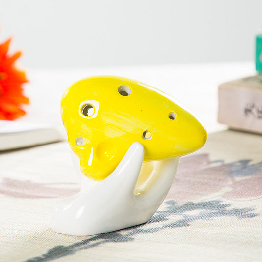 6-hole 12-hole Ocarina Guanyin Hand White Porcelain Ornament