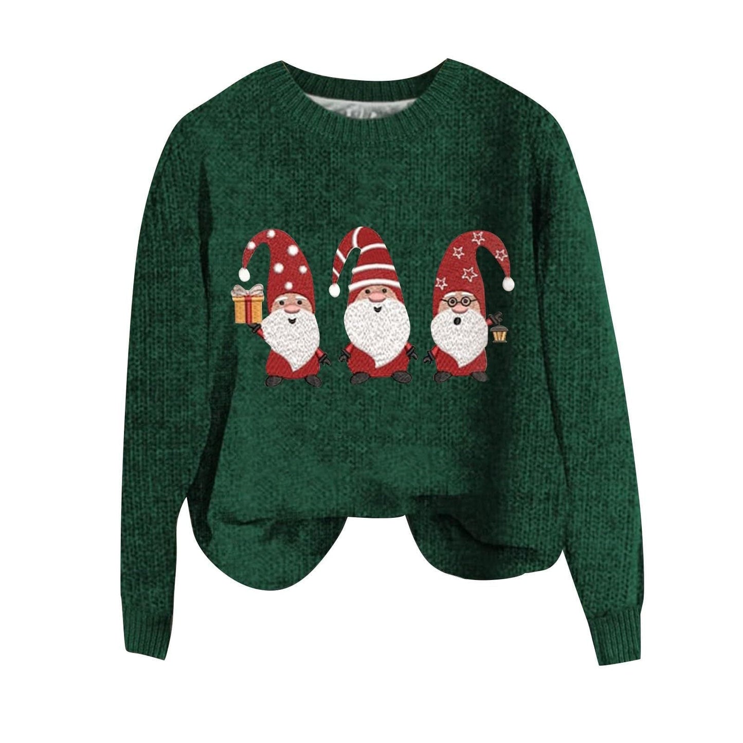 Bodkin Cloth Coat Christmas Elements 3D Printing Round Neck