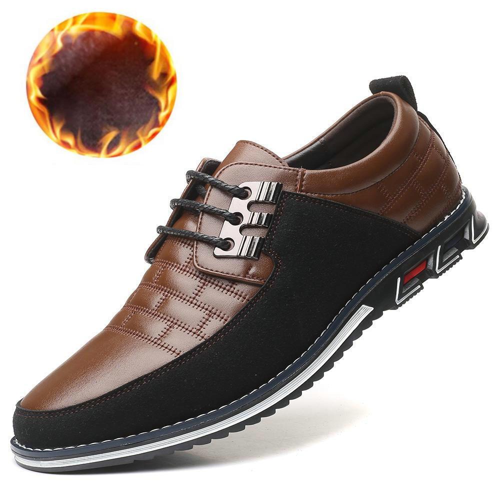 Men's round toe lace-up casual shoes
