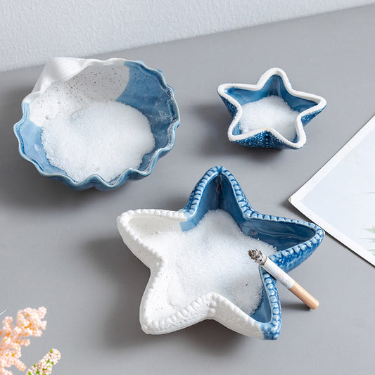 Nordic Wind Ceramic Ashtray Lovely Small Home Furnishings