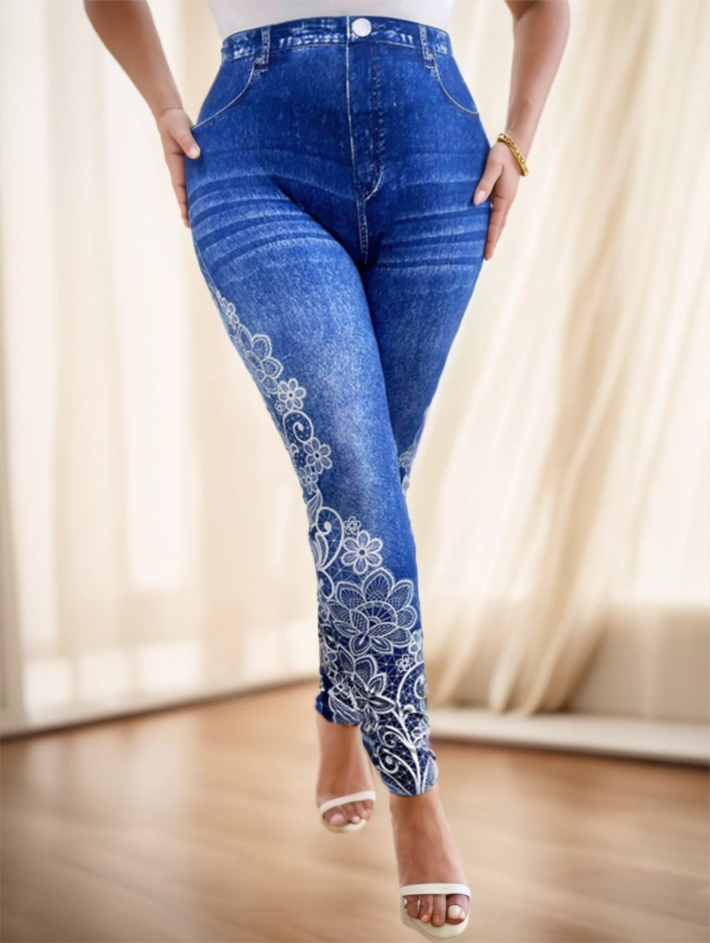 Women's Printed Jeans