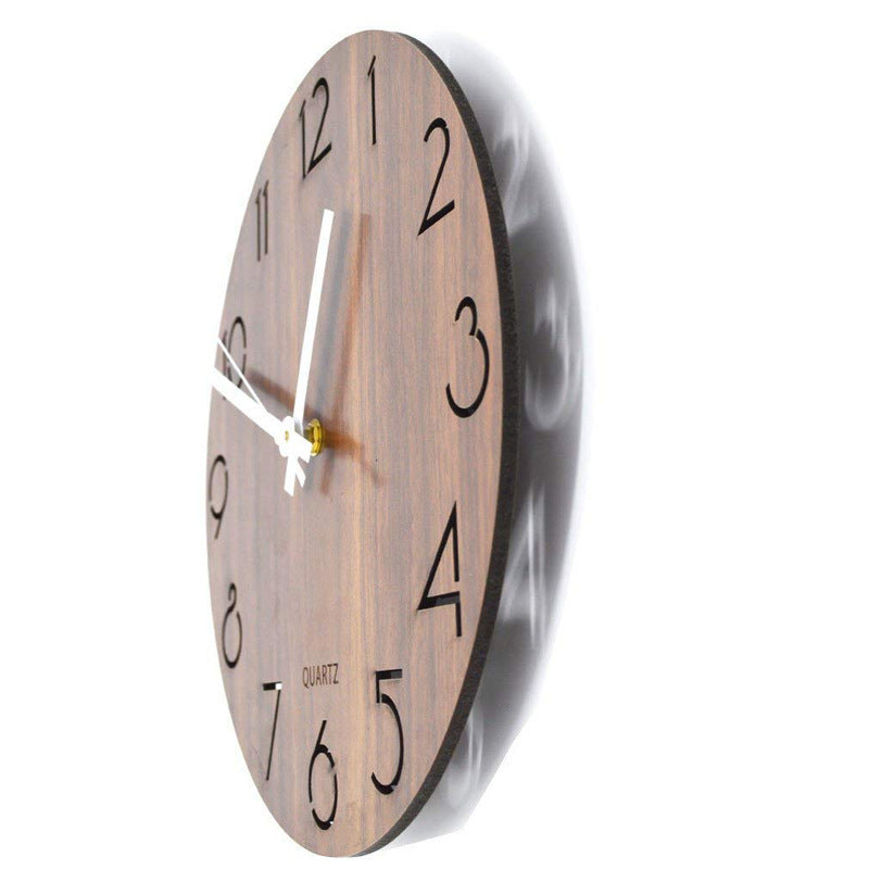 Wooden clock 12 "creative wall clock