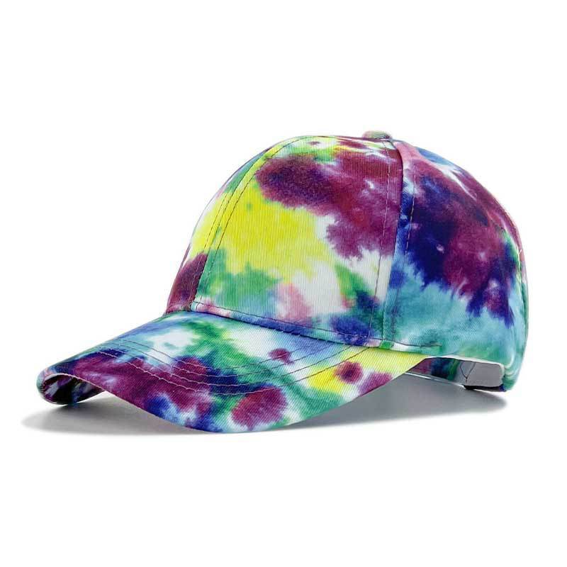 Men's Printed Ha Color Blocked Graffiti Duckbill Cap
