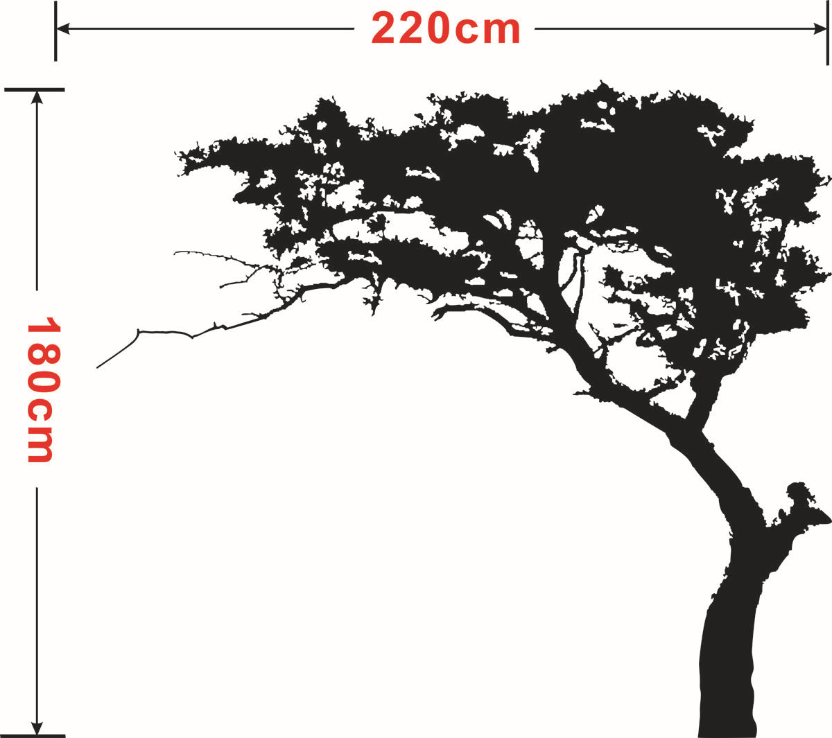 Pine Tree Big Tree Large Living Room Background Pvc Wall Sticker