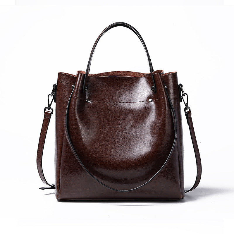 Genuine Leather High-grade Large Capacity Shoulder Bag