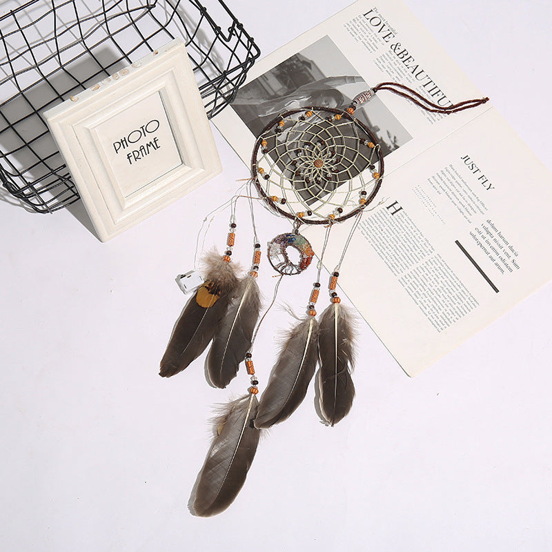 Vintage feather bell dream catcher