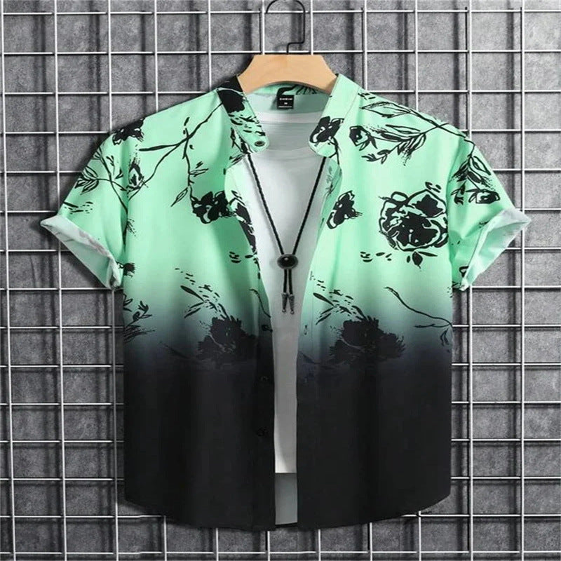 Hawaii Beach 3D Printed Shirt Short Sleeve