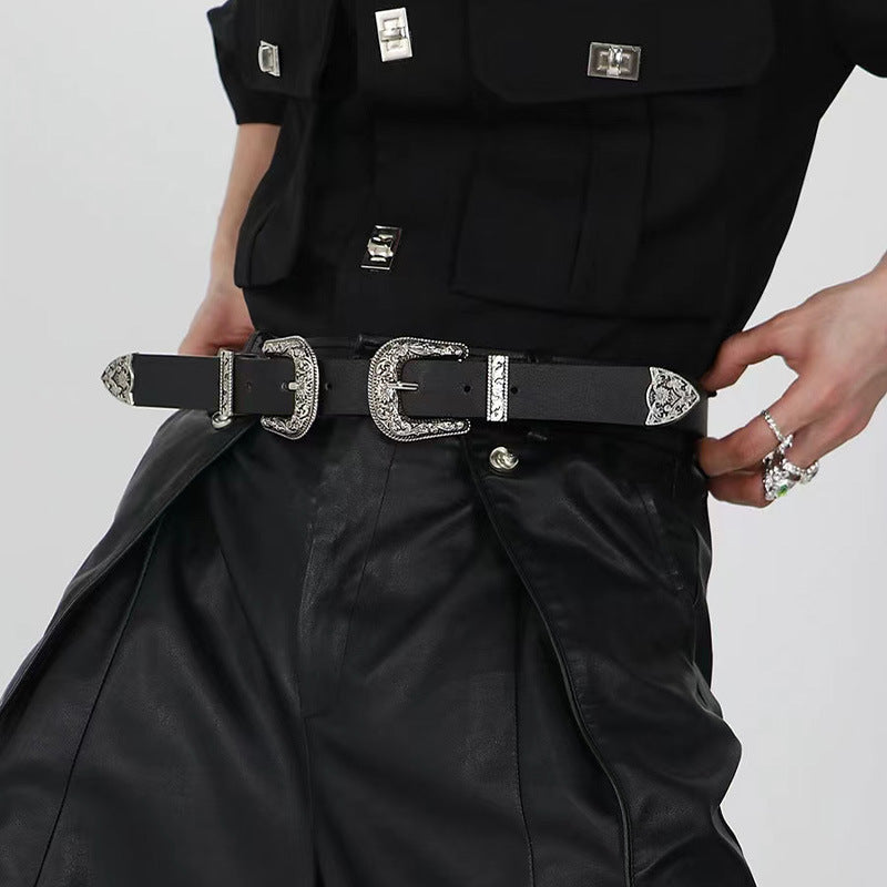 Women's Belt Fashion European And American Style Three-piece Set