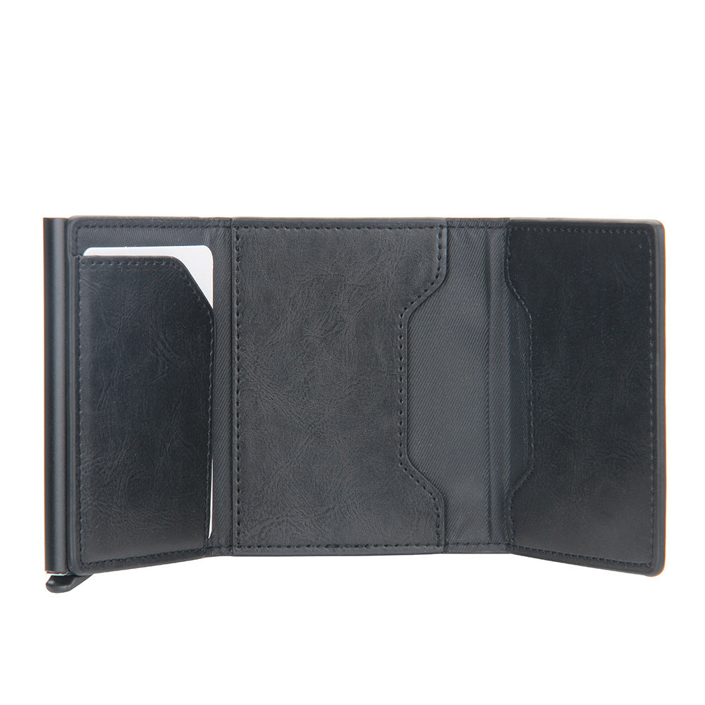 Men's Spring Automatic Card Clamp