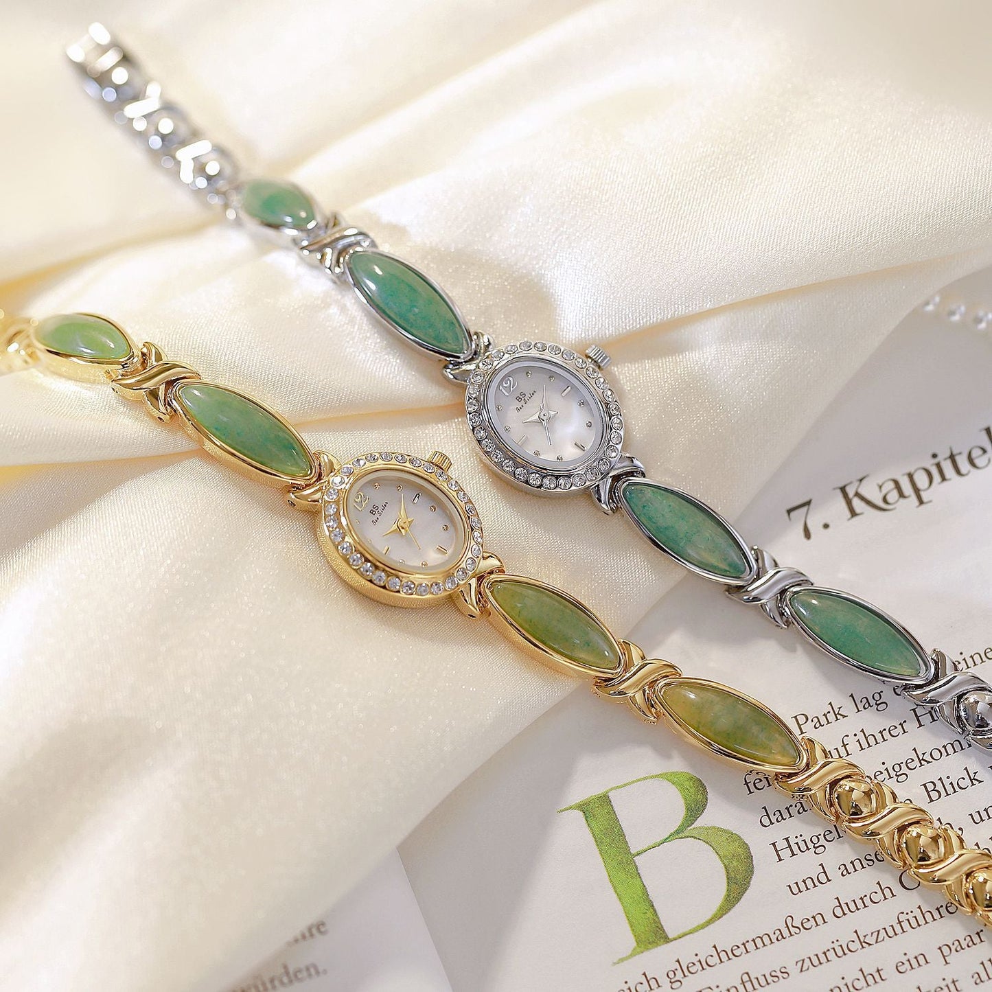 Dongling Stone Hetian Jade Chain Watch