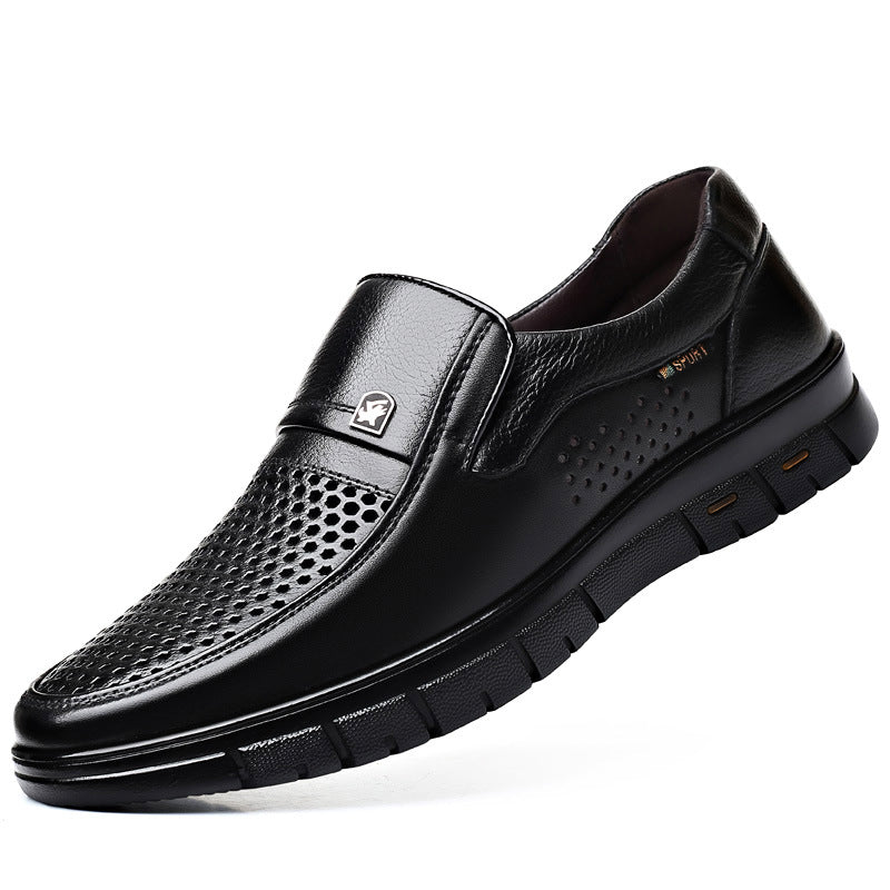 Men's Casual Leather Shoes Soft Bottom