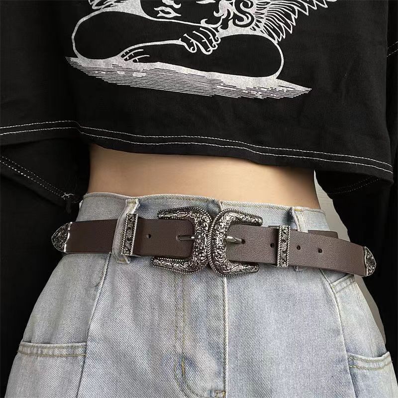 Women's Belt Fashion European And American Style Three-piece Set