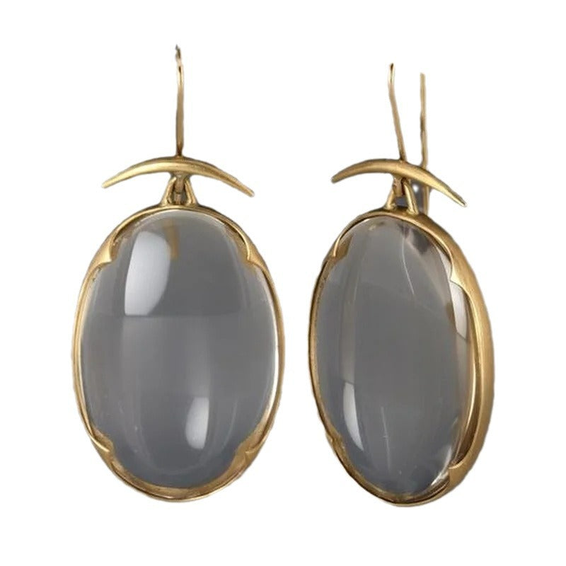 Gem Pendant Earrings Configuration Vintage Earrings