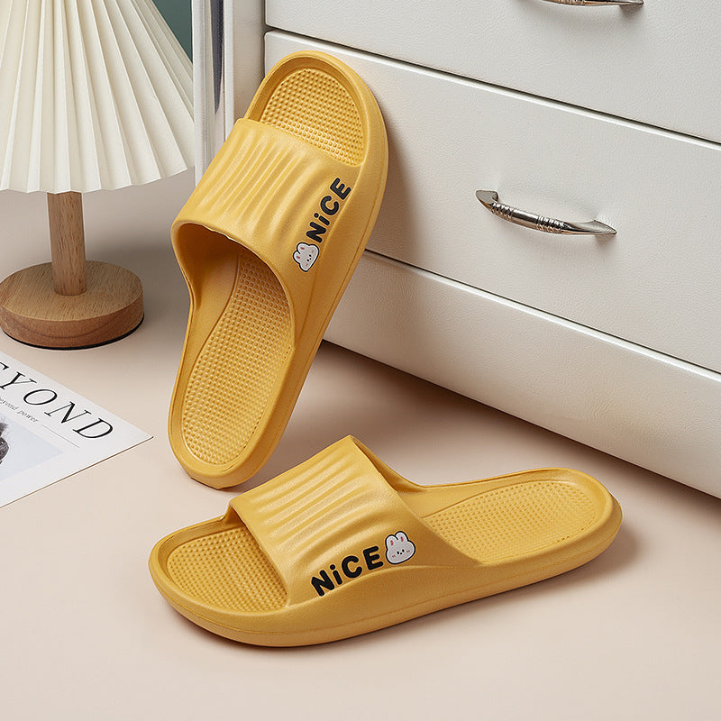 Bathroom Household Minimalist Cartoon Pattern Slippers