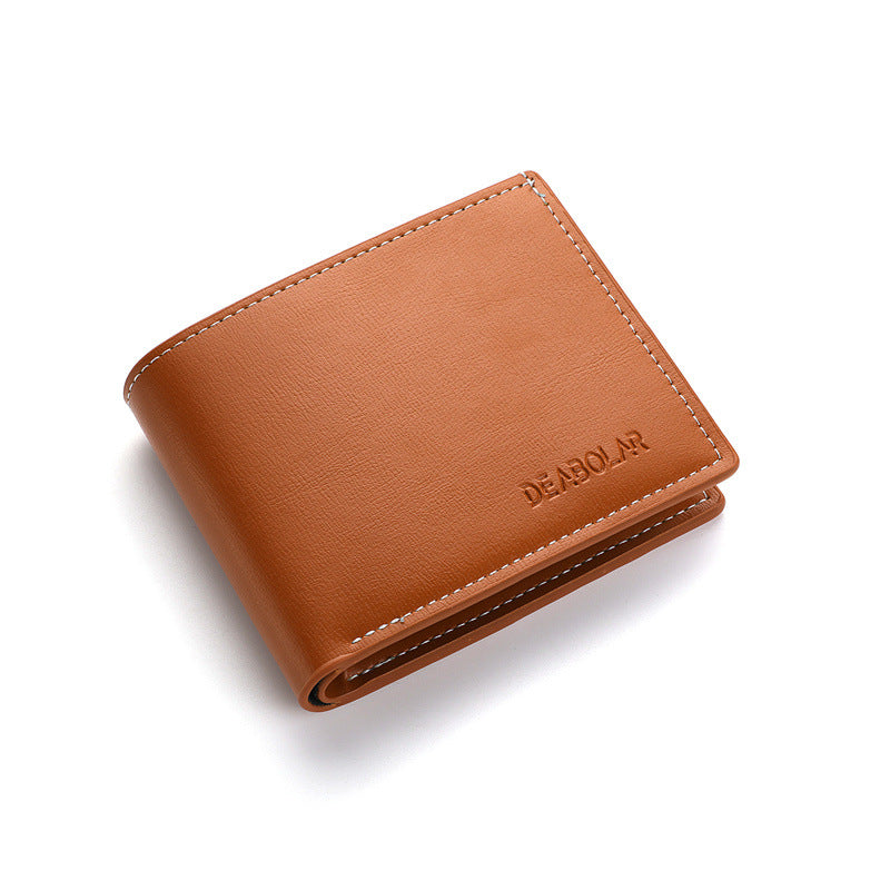 Leisure Two Fold Short Horizontal Men's Wallet