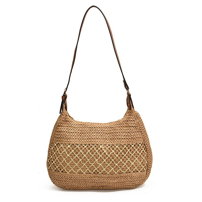 Women's Casual Simple Straw Cross Body Bag