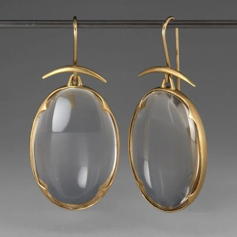 Gem Pendant Earrings Configuration Vintage Earrings