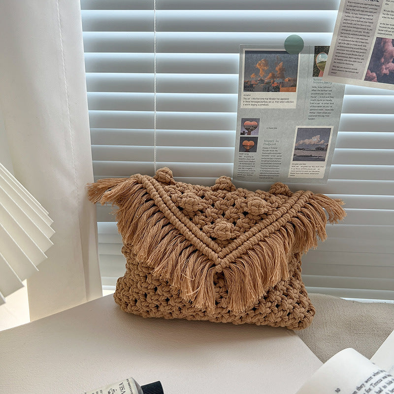 Doudou Crossbody Cotton Thread Woven Bag Women