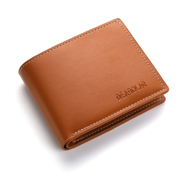 Leisure Two Fold Short Horizontal Men's Wallet