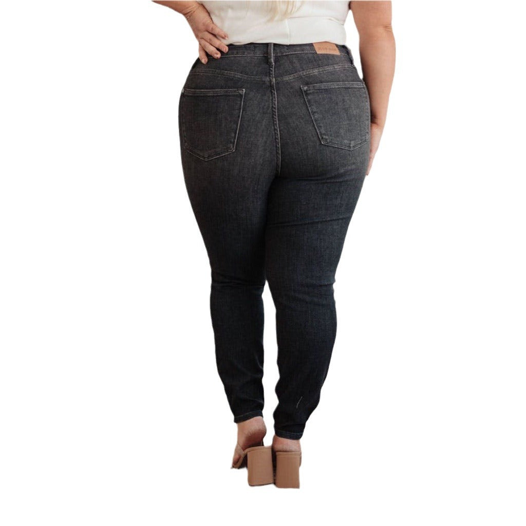 European And American Tight Elastic High Waist Skinny Pants Women's Jeans