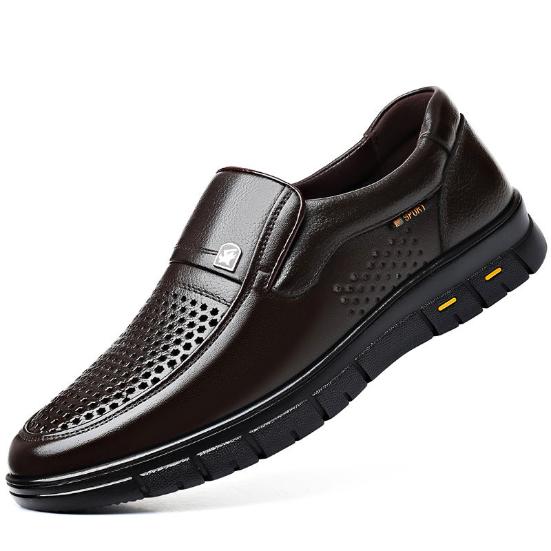 Men's Casual Leather Shoes Soft Bottom