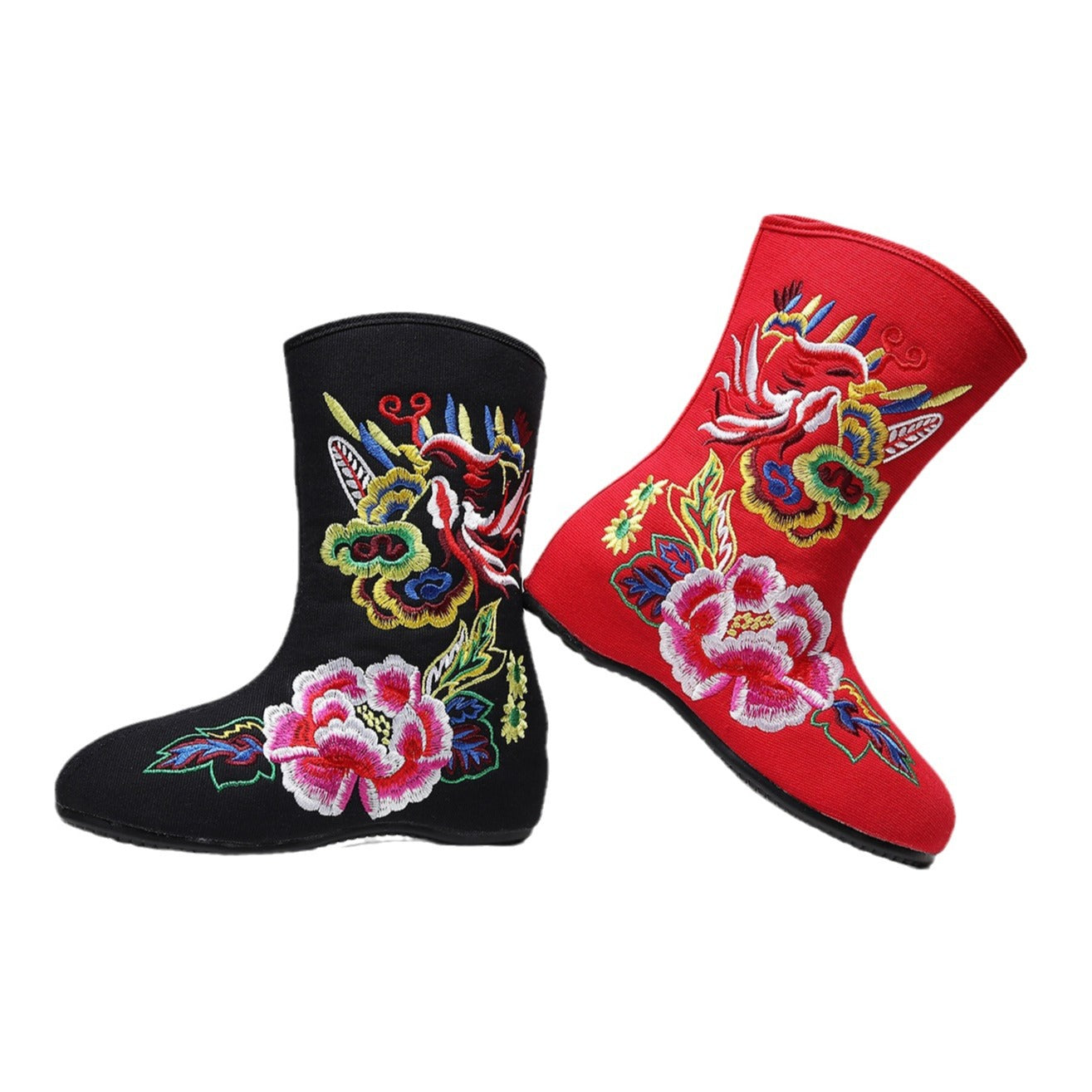 Embroidered Cloth Phoenix Peony Embroidered Women's Shoes