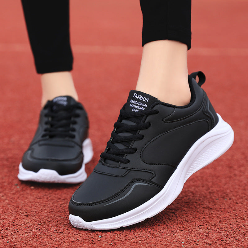 Leather Waterproof Casual Sneaker Girls Flat