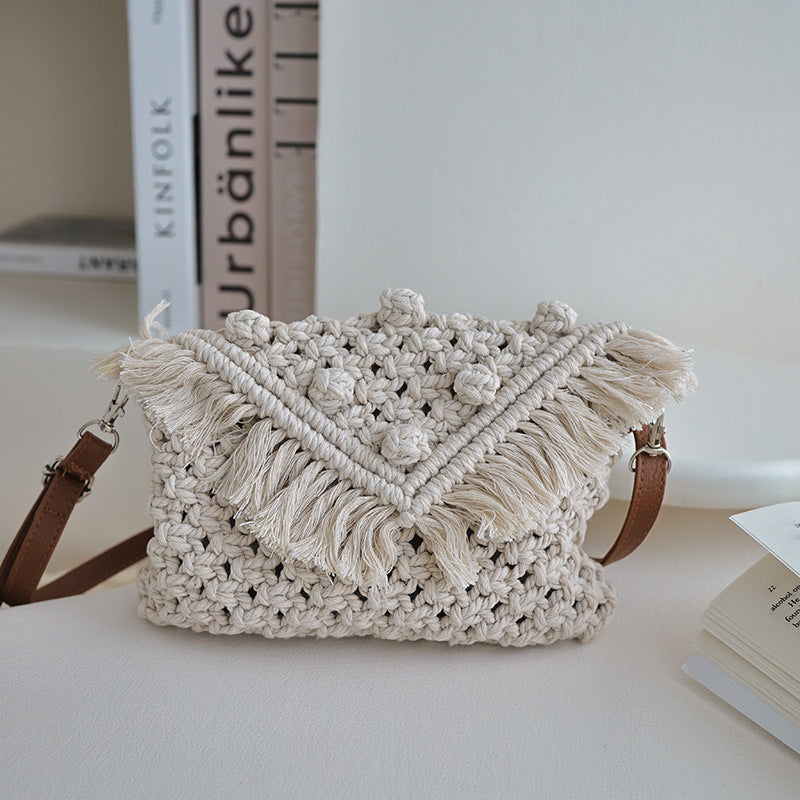Doudou Crossbody Cotton Thread Woven Bag Women