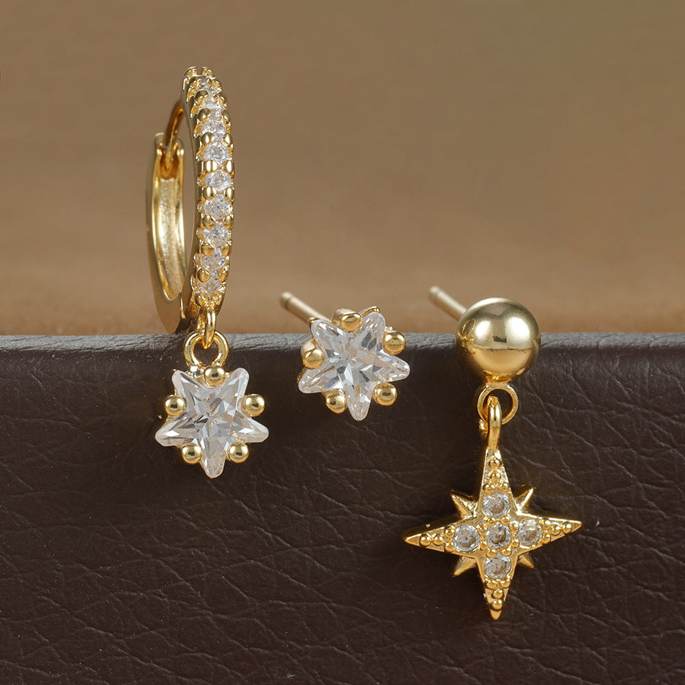 Fashion Tassel Earrings Micro Inlaid Zircon