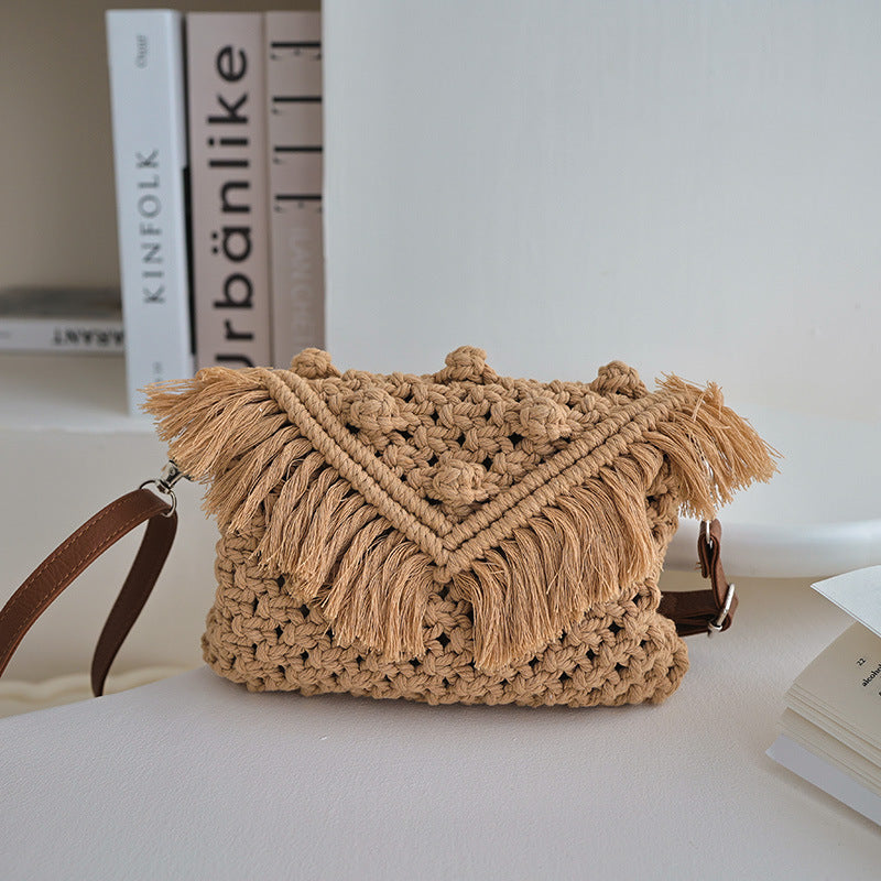 Doudou Crossbody Cotton Thread Woven Bag Women