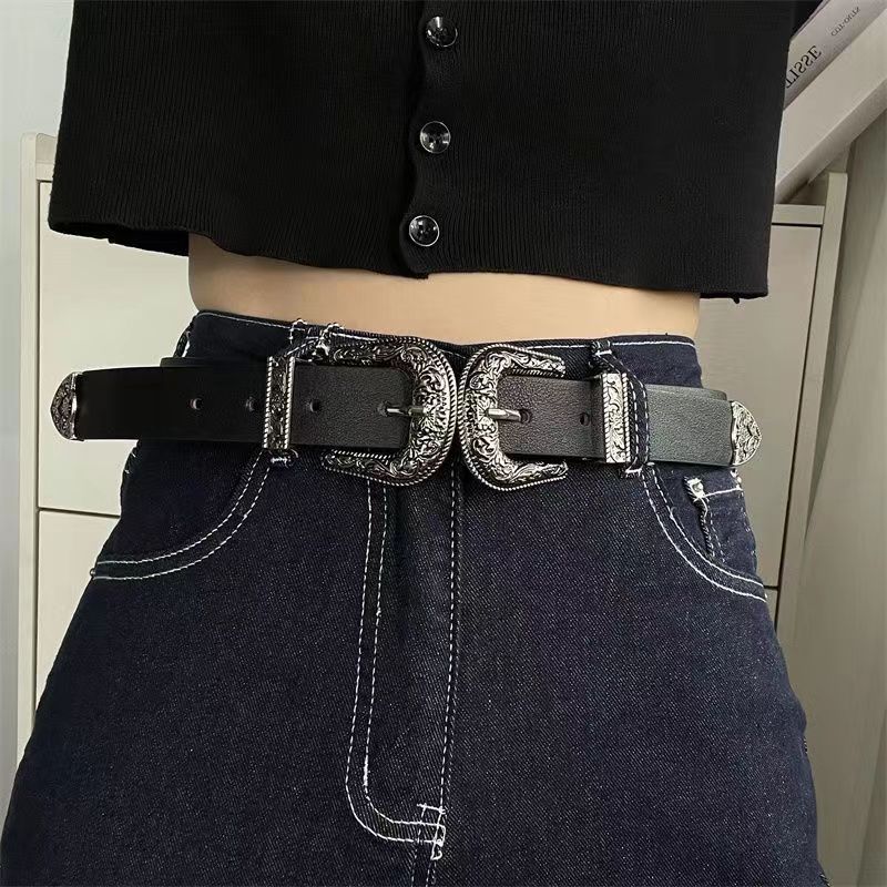 Women's Belt Fashion European And American Style Three-piece Set