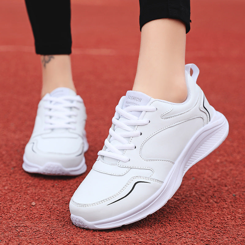 Leather Waterproof Casual Sneaker Girls Flat