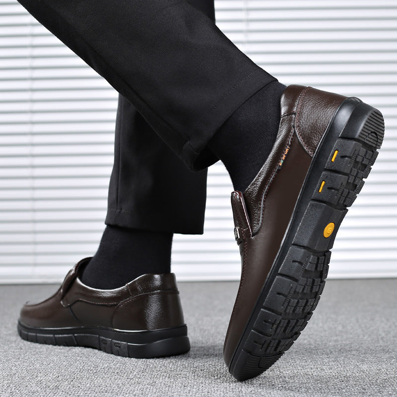 Men's Casual Leather Shoes Soft Bottom