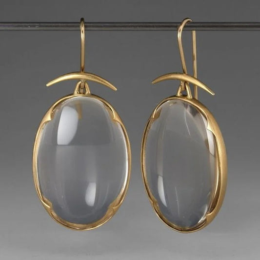 Gem Pendant Earrings Configuration Vintage Earrings