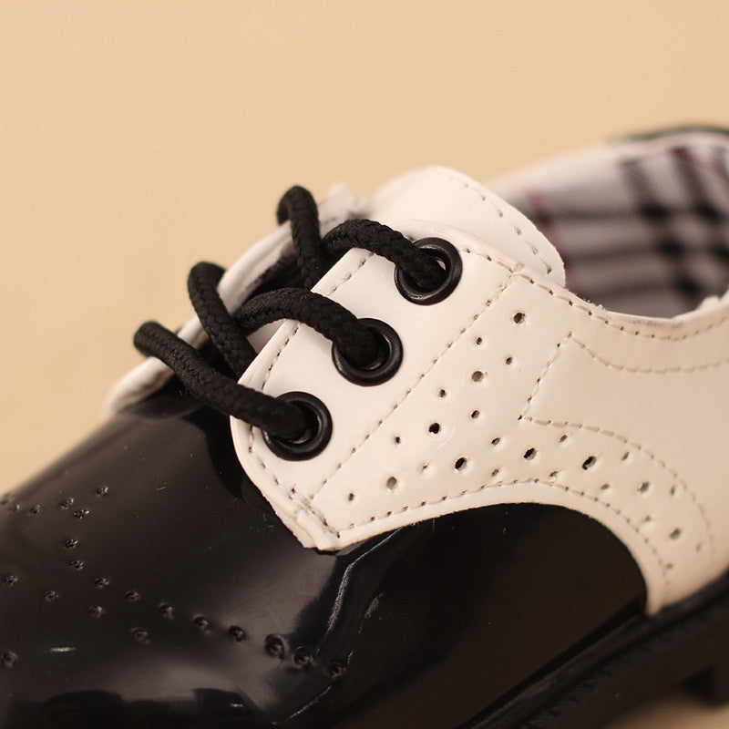 Small Leather Shoes British Style Student Performance Shoe Laces