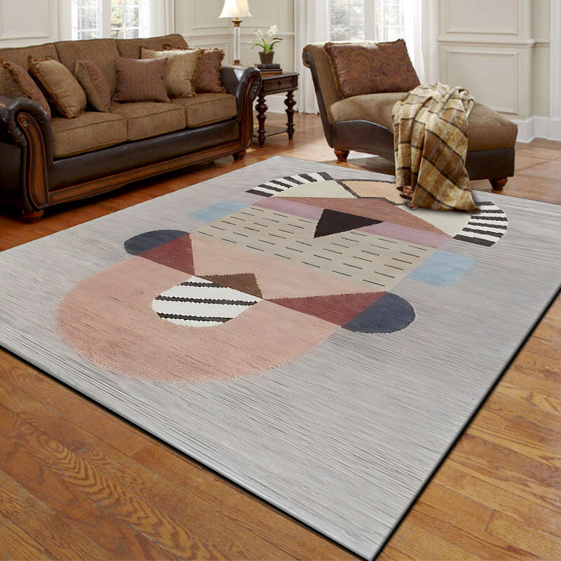 Retro Living Room Carpet Easy-care Wear-resistant Floor Mat