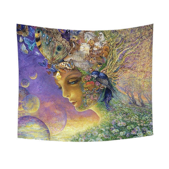 Decorative Digitally Printed Forest Elf Tapestry