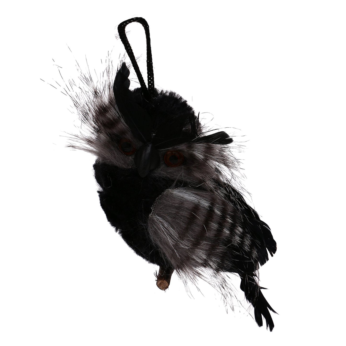 Simulation Feather Owl Art Outdoor Garden Gardening Decoration Bionic Pendant