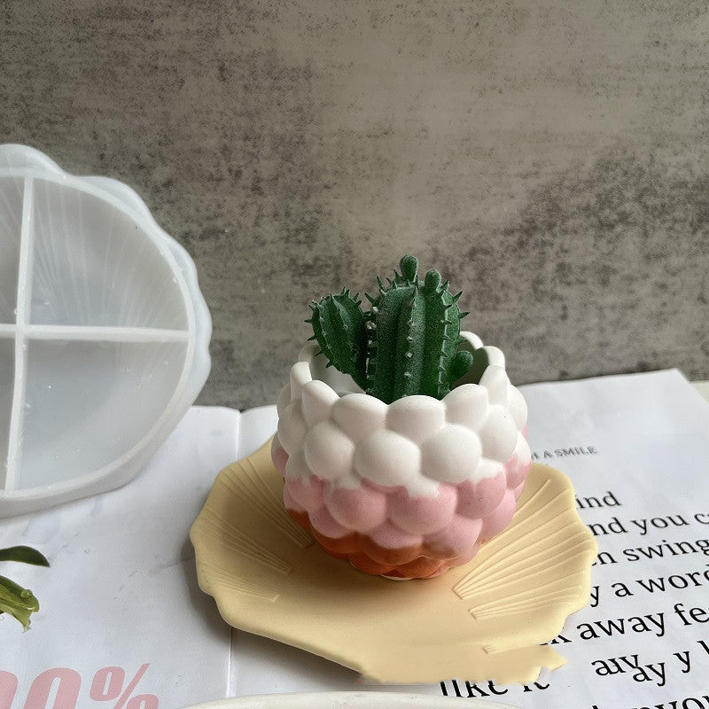 Shell Saucer Tray Coaster Silicone Mould