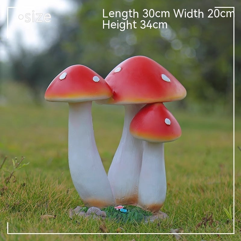 Simulated Mushroom Ornaments For Outdoor Creative Decoration