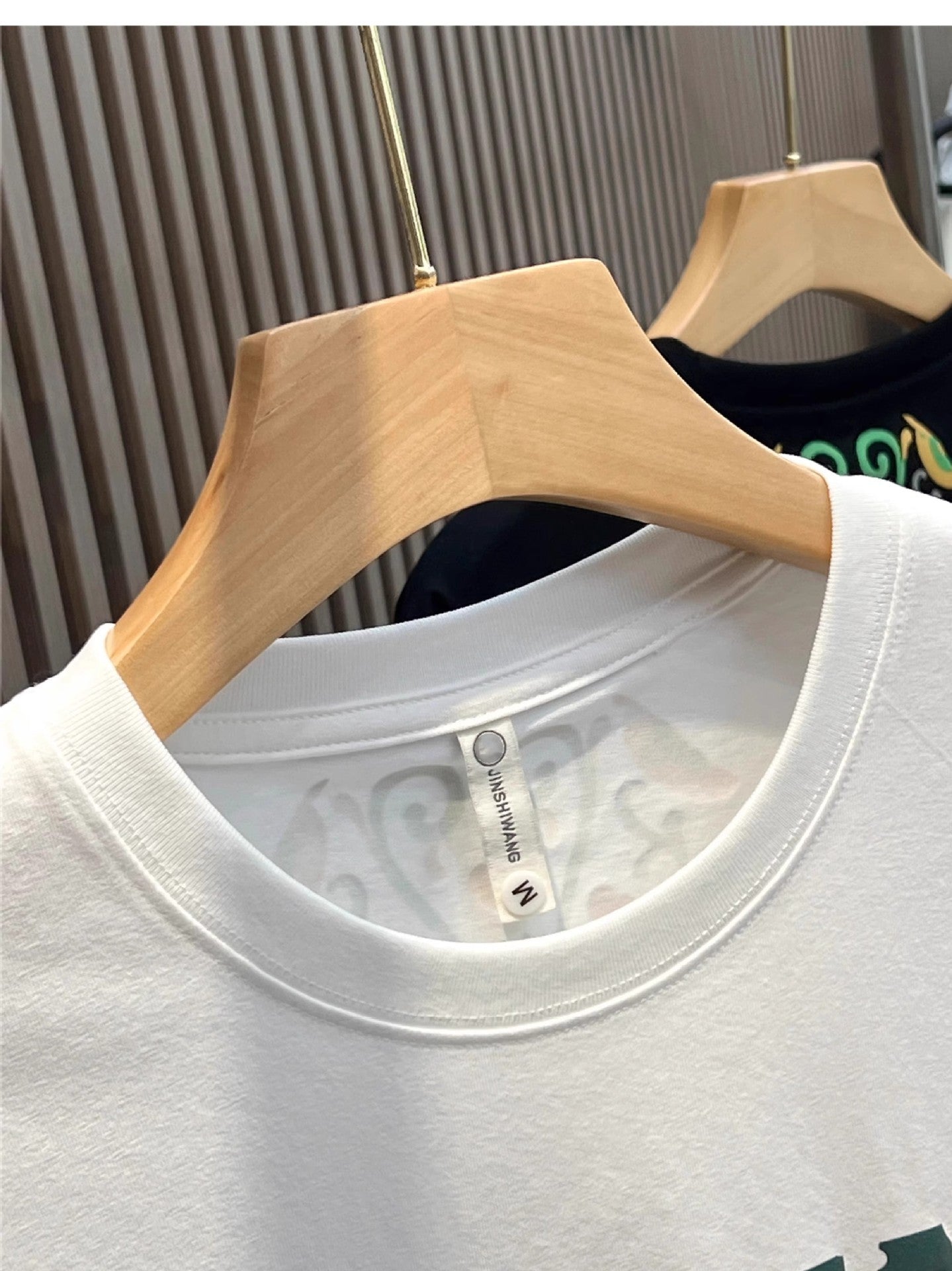 High Street Heavy Short Sleeve Letter T-shirt Men