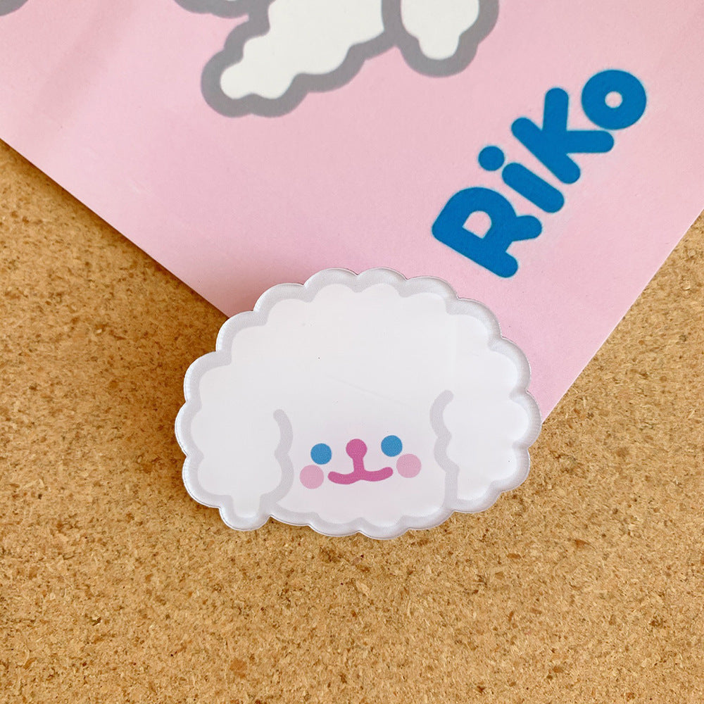 Small Brooch Cartoon Cute Rabbit Accessories Clothes Bag Pendant Badge Female