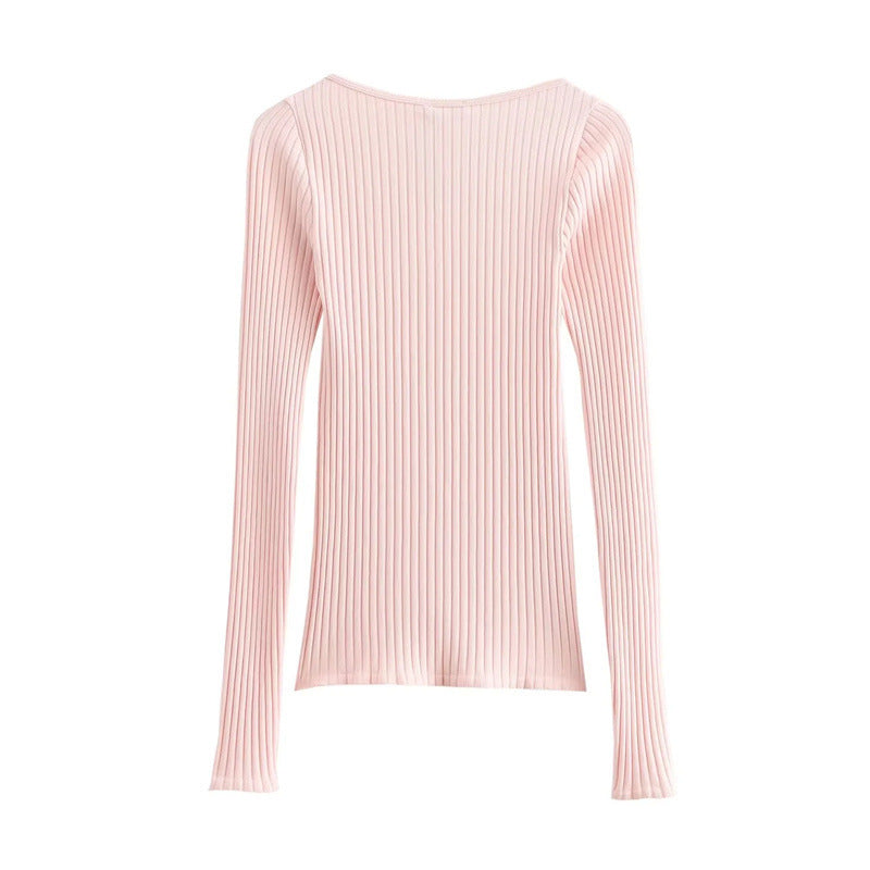 Women's Lace Bowknot Decoration Seamless Top