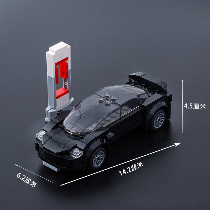A Tesla Toy Car Piece-together Model Benefits Intelligence
