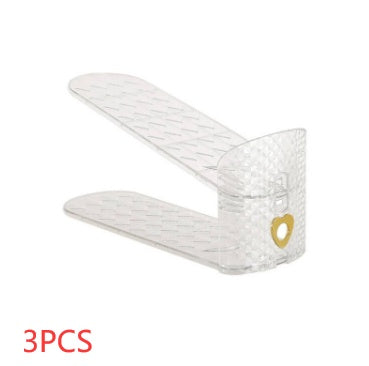 Adjustable Shoe Cabinet Shoe Storage Plastic Double-layer Shoe Rack