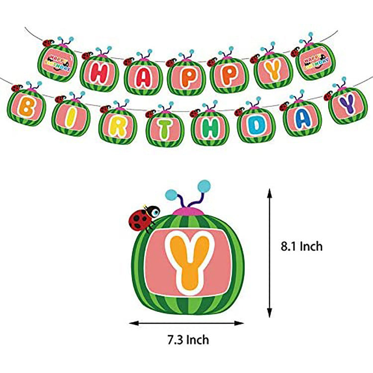 Baby Family Decorative Supplies Background Cloth Paper Plate Cup Balloon