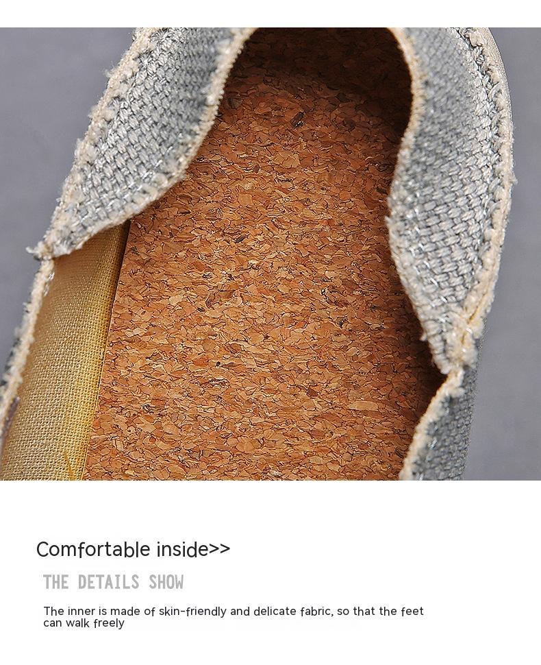 Stretch Strap Breathable Lightweight Canvas Shoes