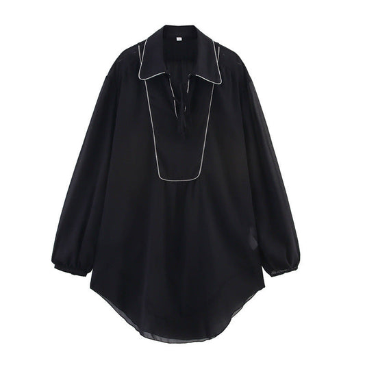European And American Style Design Long Shirt