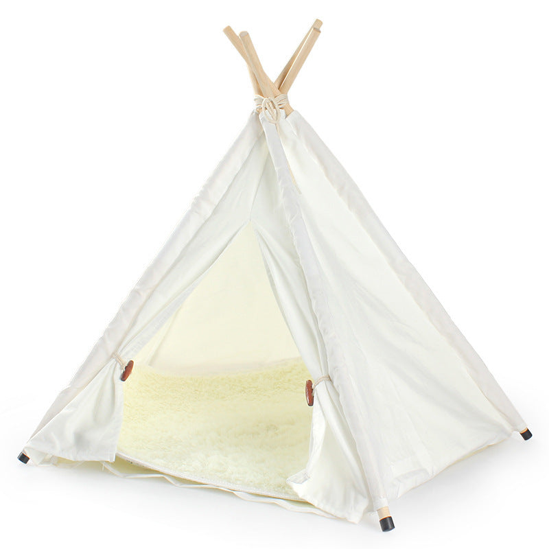 Detachable And Washable Pet Tent With Cotton Fabric